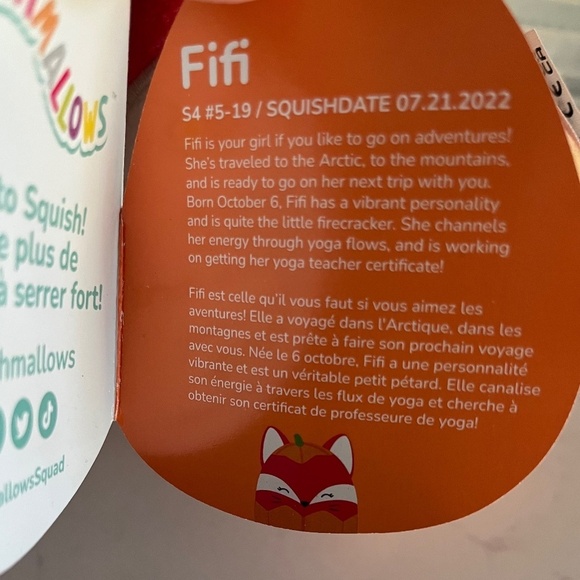 NWT Fifi the Fox in Pumpkin Costume - Picture 6 of 6